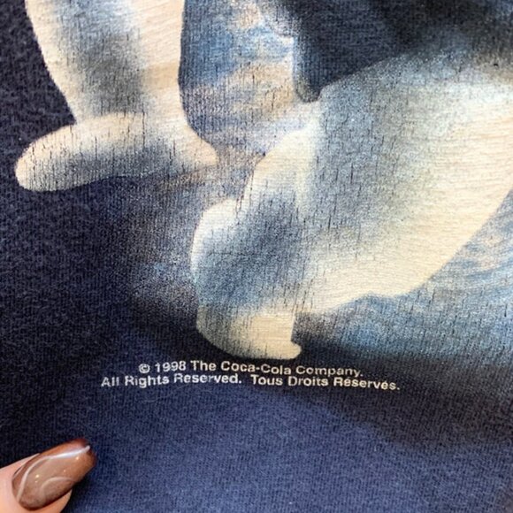 Coca Cola Vintage Polar Bear T-Shirt 1998 - Size XL - Picture 5 of 8